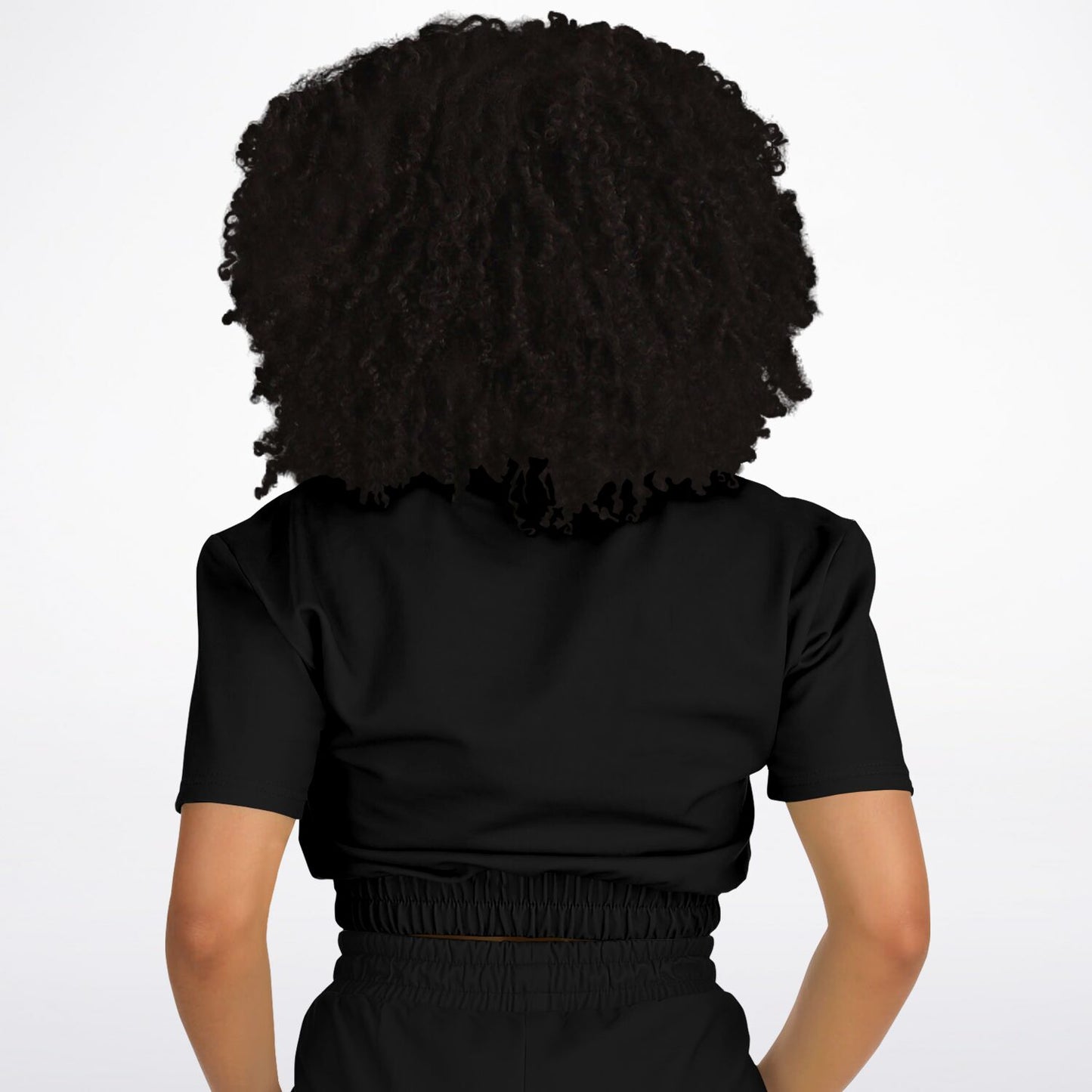 Dance-Cropped Short Sleeve Sweatshirt