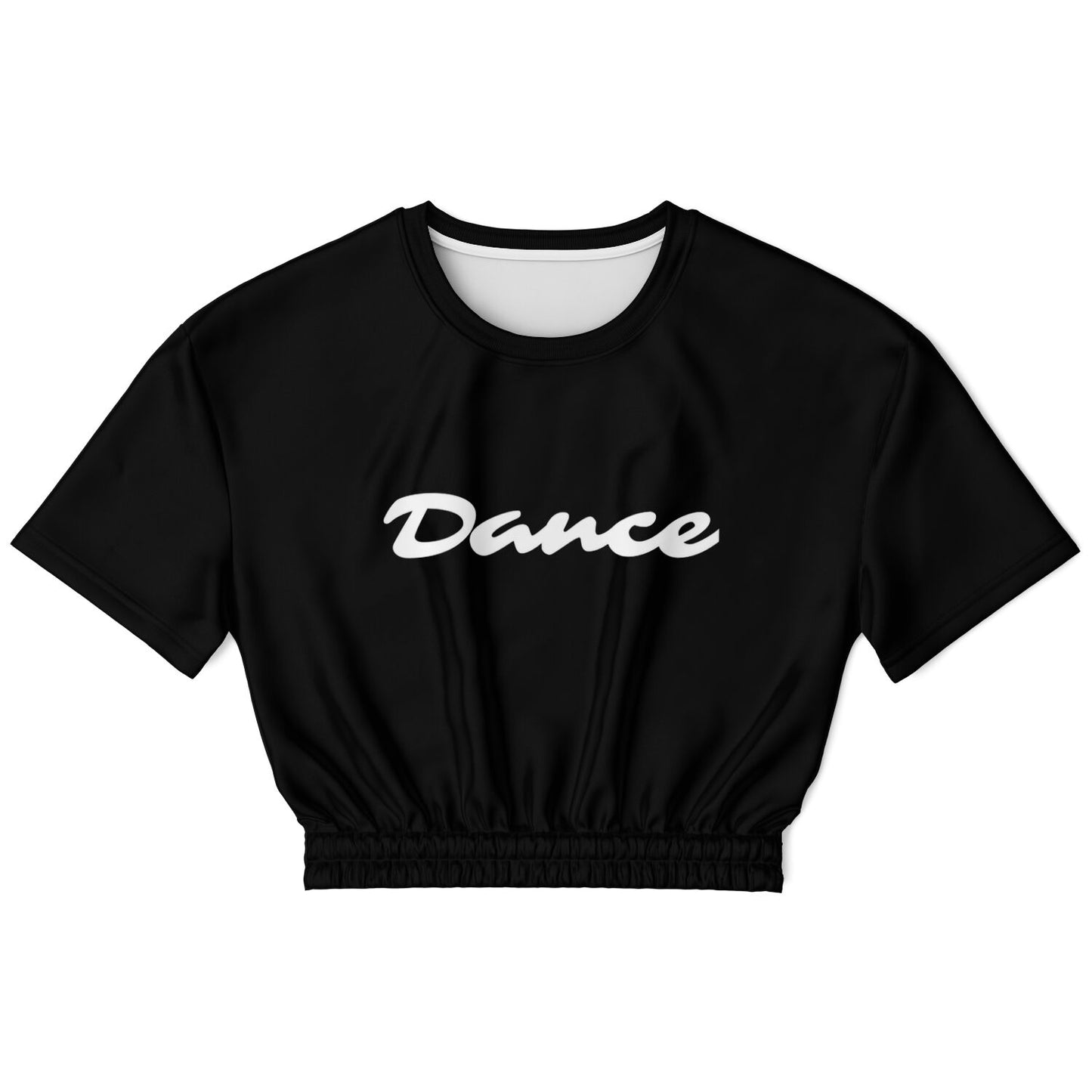 Dance-Cropped Short Sleeve Sweatshirt