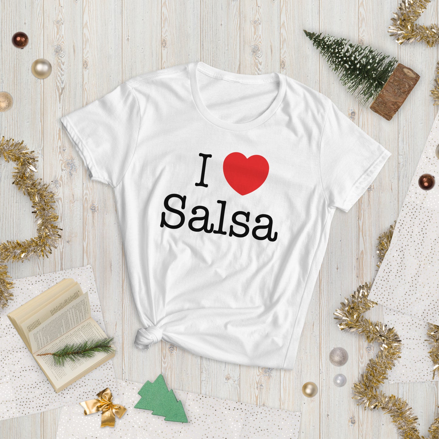 I Love Salsa white only